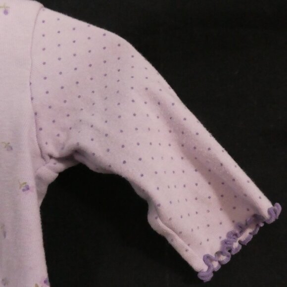 VITAMINS BABY | P2P 10 inches measured | Lilac Baby Cardigan With Floral Accents - Picture 11 of 14